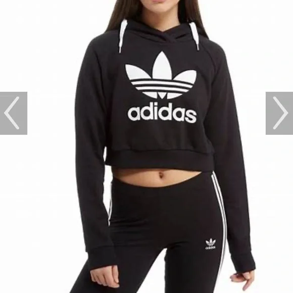 Adidas Cropped Hoodie - Picture 1 of 7